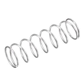 uxcell Compression Spring,304 Stainless Steel,16mm OD,1.2mm Wire Size,9mm Compressed Length,50mm Free Length,15.7N Load Capacity, Silver Tone,5pcs