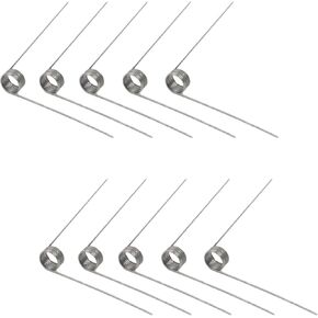Oedema 90 Degree Small Springs OD 6mm Torsion Springs, 6 Coils 0.5mm Wire Diameter for Tools Maintenance & Carpentry DIY, Stainless Steel, 10 PCS