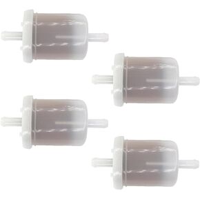 AISEN Pack Of 4 5/16" Clear Plastic In-Line Fuel Filter For Kubota T1600 Tg1860 Zd18 Zd21 Zd25 Zd28 Zd326 Zd331 Zd1011 Zd1021 Zg327 Zg332