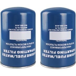 Toolyuan MAR-10MEL-00-00 Water Separator Filter 10 Micron for Yamaha MAR-FUELF-IL-TR Sierra 18-7866 Mallory 9-37807 Outboard Motors - 2 Pack
