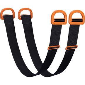 Navaris Lifting Straps Set For Moving Furniture - Set Of 5 - Lifting Assist Straps For Heavy Loads And Furniture - Hook and Loop Straps with Buckle