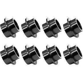 8-Pack Aluminum Self Centering Inline Roller Ice Skate Gasket Bearing Bushing Spacers for 8mm Axles Wheel Center Men Women Outdoor Skating Parts Scooter Quad Wheels Shoes Precision Durable