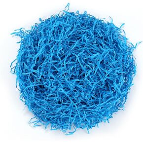 Easter Grass Crinkle Cut Paper Shred Filler 8 oz (1/2 LB) Filler for Wrapping Gifts, Crafting Activities, Display Merchandise (light green)