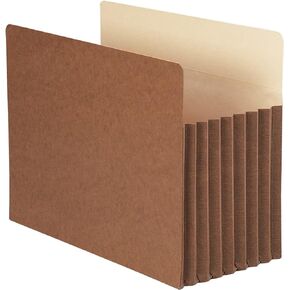 Smead TUFF® File Pocket, Straight-Cut Tab, 3-1/2" Expansion, Letter Size, Redrope, 10 per Box (73380)