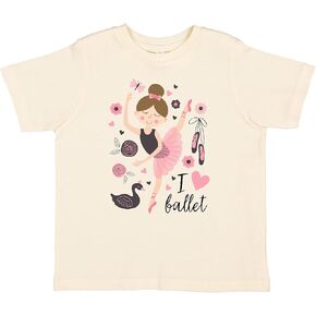 inktastic Ballerina I Love Ballet Dance Toddler T-Shirt
