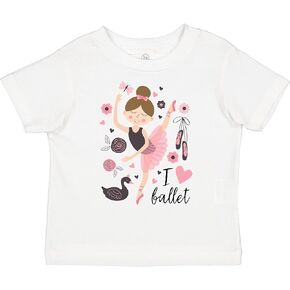 تي شيرت للأطفال الصغار من Inktastic Ballerina I Love Ballet Dance