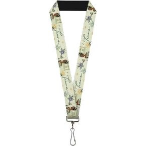 Buckle-Down Lanyard The Princess and the Frog Tiana Palace Pose with Script Green