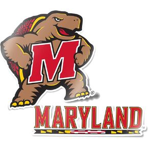 Desert Cactus University of Maryland Terrapins UMD Terps Sticker Vinyl Decal Laptop Water Bottle Car Scrapbook (4 Inch Set V1)