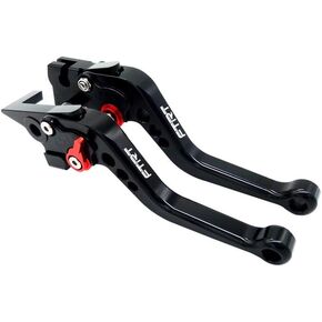 Short Brake Clutch Levers Compatible with MT-07 FZ-07 MT-09 FZ-09 2014-2020/ XJ6 Diversion 2004-2015/ FZS1000 FZ1 FAZER 06-15/ FZ6R 09-15/ FZ8 2011-2015/ XSR700 XSR900 16-19: Black