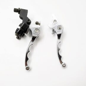 FLYINGDREAM Pit Dirt Bike Accessories فضية قابلة للطي رافعة فرامل 22 مم 7/8 بوصة مقابض لـ Xموتوس BSE KAYO Apollo Thumpstar 70cc 110cc 125cc 150cc SSR للطرق الوعرة موتوكروس in Kuwait