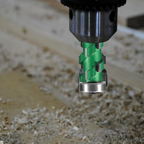 Flush Trim Router Bit Extra Long, Flush Trimming Bit 1/2" Shank, 2-3/4" Cut Length, 20 Flutes 1/2 Inch Shank Top Bearing Flush Trim Router Bit, Solid Carbide for Wood Trimming Tools in Kuwait