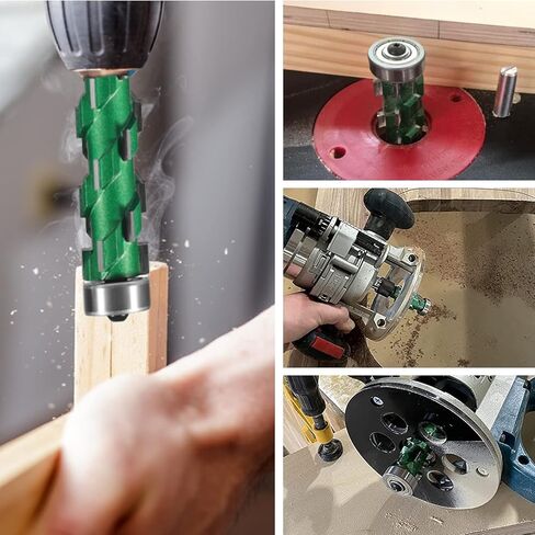 Flush Trim Router Bit Extra Long, Flush Trimming Bit 1/2" Shank, 2-3/4" Cut Length, 20 Flutes 1/2 Inch Shank Top Bearing Flush Trim Router Bit, Solid Carbide for Wood Trimming Tools in Kuwait