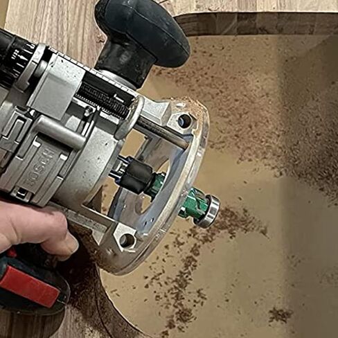 Flush Trim Router Bit Extra Long, Flush Trimming Bit 1/2" Shank, 2-3/4" Cut Length, 20 Flutes 1/2 Inch Shank Top Bearing Flush Trim Router Bit, Solid Carbide for Wood Trimming Tools in Kuwait