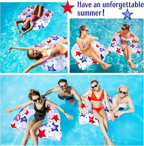 Wenqik Inflatable Pool Float Chair for Adult, Pool Float Tube, Blow Up Pool Chair with Mesh Bottom Cup Holders Handles Headrest, Water Lounge Floats for Beach Lake Rafting in Saudi Arabia