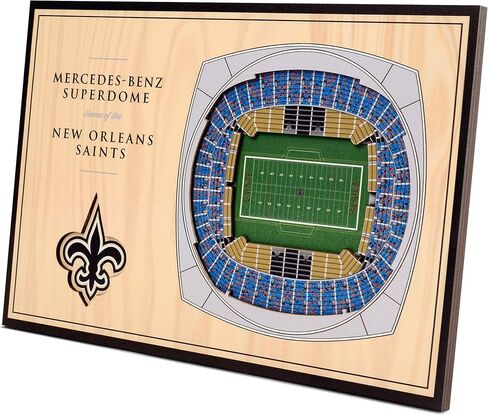 YouTheFan NFL Desktop StadiumViews, Wood Grain, 12 x 8 Inches in Saudi Arabia