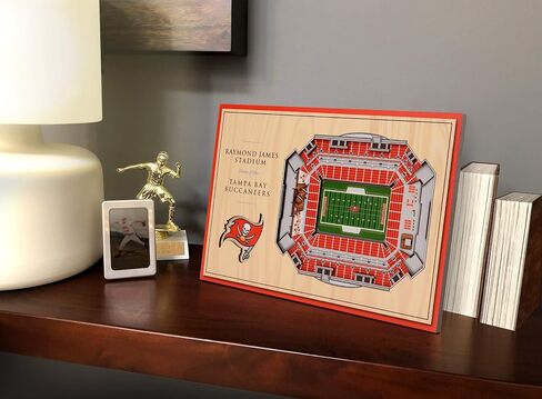 YouTheFan NFL Desktop StadiumViews, Wood Grain, 12 x 8 Inches in Saudi Arabia