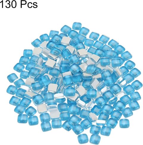 MECCANIXITY 200g Irregular Crystal Glass Mosaic Tiles Tiny Glass Mosaic Tiles Bulk for Craft DIY Hobbies Art Project White in Saudi Arabia
