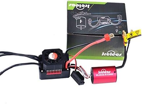 Jrelecs Newset 2838 3800KV 4P Sensorless Brushless Motor & All Waterproof 45A Brushless ESC Electronic Speed Controller for 1/12 1/14 1/16 1/18 RC Car in Saudi Arabia