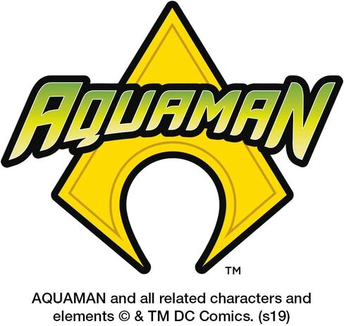 Aquaman Logo Round Cufflink Set Silver Color in Saudi Arabia
