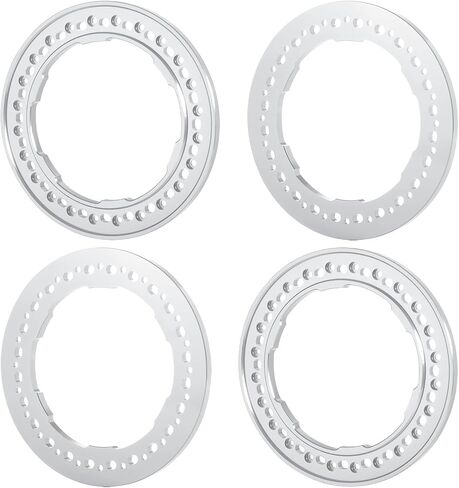 RCHUBAM 2.9inch RC Replacement Ring 4Pcs Aluminum Wheel Beadlock Outer Ring for 1/6 RC Crawler Car SCX6 AXI05000 AXI05001 2.9" Wheels Upgrade (Black) in Saudi Arabia