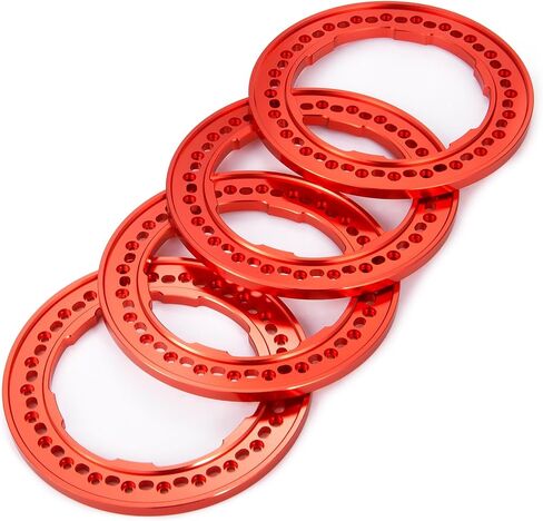RCHUBAM 2.9inch RC Replacement Ring 4Pcs Aluminum Wheel Beadlock Outer Ring for 1/6 RC Crawler Car SCX6 AXI05000 AXI05001 2.9" Wheels Upgrade (Black) in Saudi Arabia