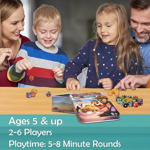 Family Dice Games for Kids and Adults - 6-Sided Dice Sets for Family Game Night - Best Classic Dice Games in Saudi Arabia