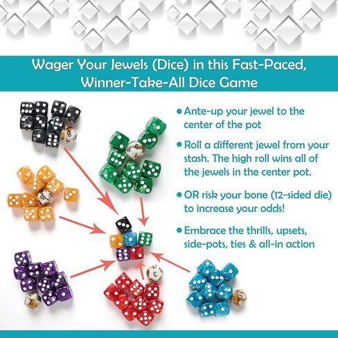 Family Dice Games for Kids and Adults - 6-Sided Dice Sets for Family Game Night - Best Classic Dice Games in Saudi Arabia