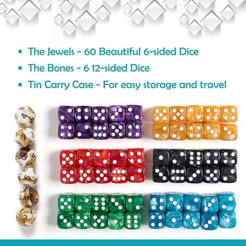 Family Dice Games for Kids and Adults - 6-Sided Dice Sets for Family Game Night - Best Classic Dice Games in Saudi Arabia