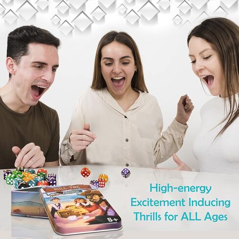 Family Dice Games for Kids and Adults - 6-Sided Dice Sets for Family Game Night - Best Classic Dice Games in Saudi Arabia
