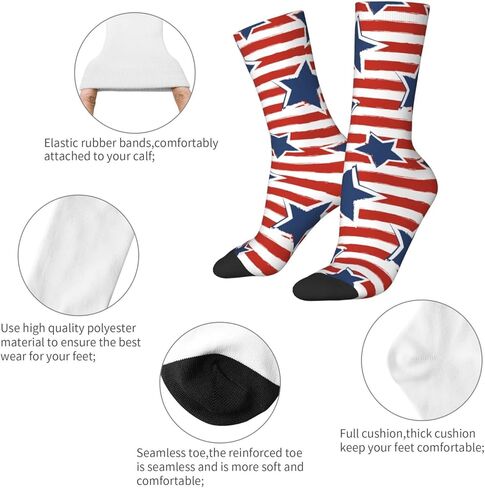 جوارب دائرية مبتكرة للجنسين من Jajoaier، جوارب نسائية كاجوال مرحة ومجنونة لعيد الحب وعيد ميلاد الأم in Kuwait