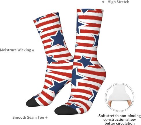 جوارب دائرية مبتكرة للجنسين من Jajoaier، جوارب نسائية كاجوال مرحة ومجنونة لعيد الحب وعيد ميلاد الأم in Kuwait