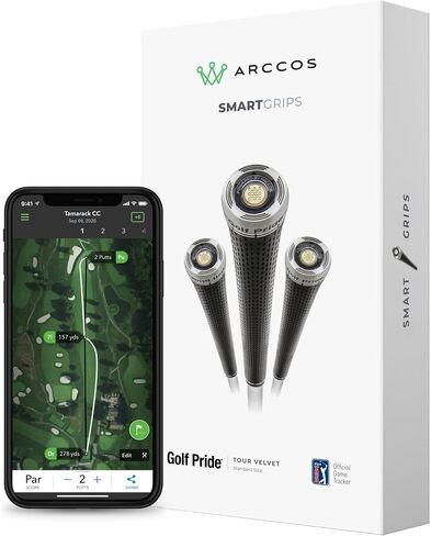 Arccos Caddie Smart Grips - Golf Pride MCC Plus4 (Standard),Grey / Black in Saudi Arabia