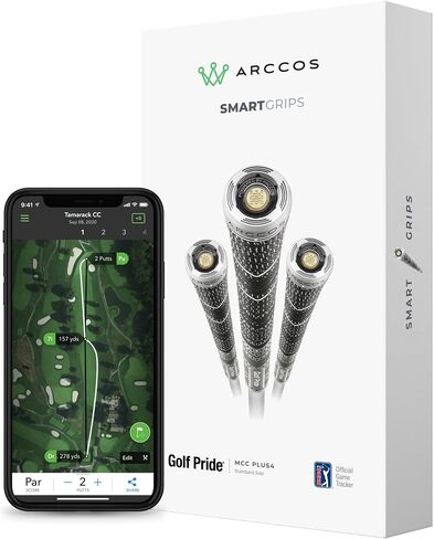 Arccos Caddie Smart Grips - Golf Pride MCC Plus4 (Standard),Grey / Black in Saudi Arabia