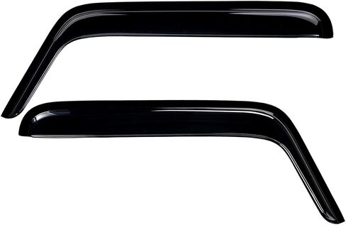 Lightronic WV92328 Outside-Mount Side Window Visor Deflector Rain Guard, Dark Smoke, 2-Pieces Set, Fits 2007-2017 Jeep Wrangler 2-Door, & 2018 Jeep Wrangler JK (2-Door ONLY) in Saudi Arabia