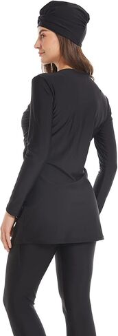 Qianliniuinc Women Muslim Swimwear Modest Swimsuit - Long Sleeve Full Cover Beachwear Hijab Without Chest Pad 3 Pieces in Kuwait