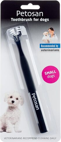 Petosan Double-Headed Toothbrush, Dental Cleaning Accessory for Small Dogs in Saudi Arabia