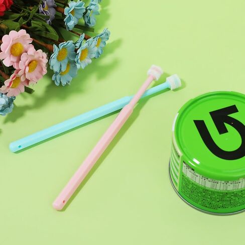 2 Pack Puppy Tooth Brushing Kit, 360 Degree Silicone Dog / Cat Toothbrush Pet Dental Care Dog Oral Hygiene Deep Clean Pet Teeth Cleaning Tool Soft Bristles Friendly to Gums, Easy to Handle - Small in Saudi Arabia