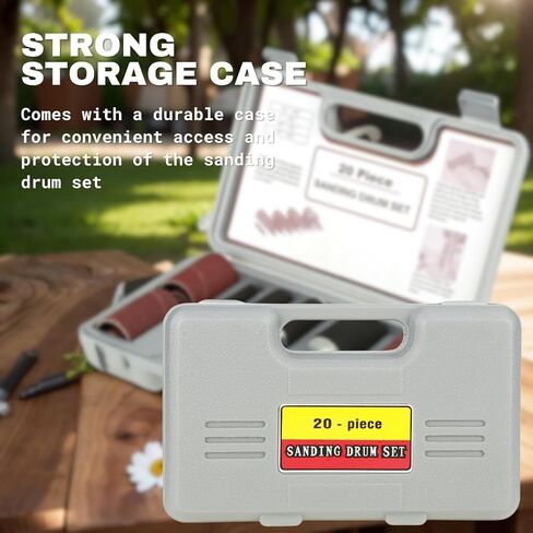 مجموعة أدوات سنفرة طبلة الصنفرة المغزلية 20 قطعة مع حقيبة كاملة، مجموعة أدوات سنفرة الطبل من أجل صنفرة مطاطية دقيقة، مجموعة طبلة سنفرة مثالية in Kuwait
