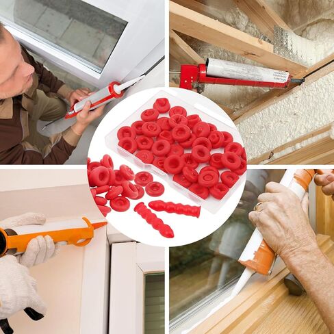 40 قطعة من أغطية السد، أغطية حماية للسد قابلة لإعادة الاستخدام وقابلة للتمدد، أغطية سدادة أنبوب السد لإغلاق والحفاظ على أنبوب السد المفتوح، أحمر in Kuwait