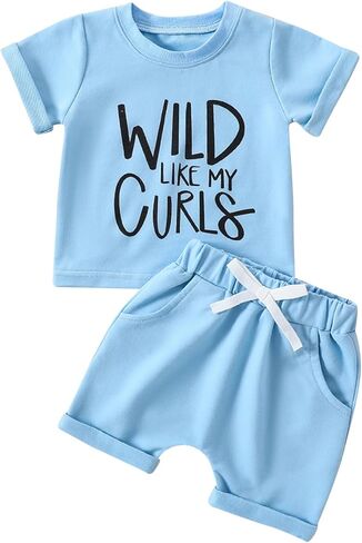 Baby Girl Clothes Summer 3 6 9 12 18 24 Months Outfit Short Sleeve T-Shirts Tops 2Pcs Newborn infant Shorts Set in Saudi Arabia