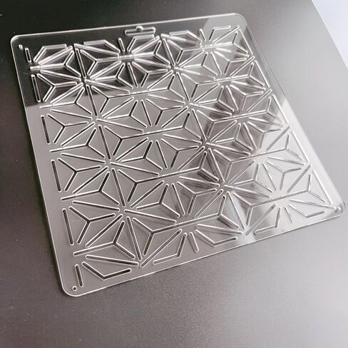 Acrylic Sashiko Stencil with Classic Triangle Pattern for Hand Quilting and Embroidery in Saudi Arabia