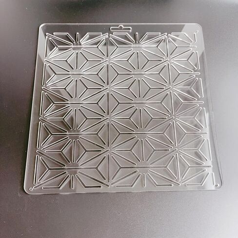 Acrylic Sashiko Stencil with Classic Triangle Pattern for Hand Quilting and Embroidery in Saudi Arabia