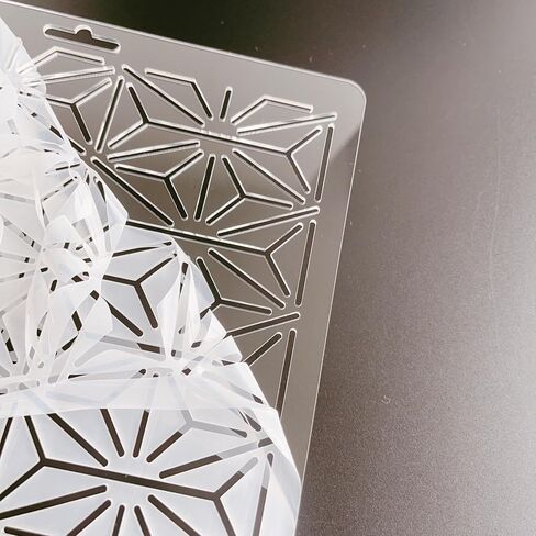 Acrylic Sashiko Stencil with Classic Triangle Pattern for Hand Quilting and Embroidery in Saudi Arabia