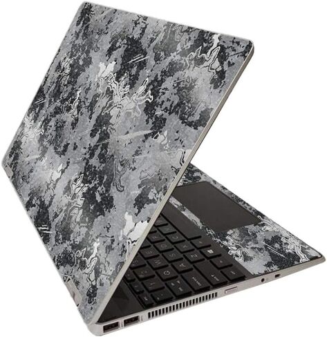 MightySkins Glossy Glitter Skin for HP Pavilion x360 15" (2020) - Conceal Snow | Protective, Durable High-Gloss Glitter Finish | Easy to Apply, Remove, and Change Styles | Made in The USA in Saudi Arabia
