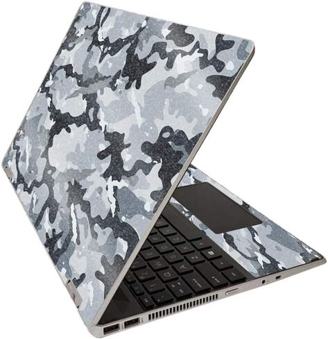 MightySkins Glossy Glitter Skin for HP Pavilion x360 15" (2020) - Conceal Snow | Protective, Durable High-Gloss Glitter Finish | Easy to Apply, Remove, and Change Styles | Made in The USA in Saudi Arabia
