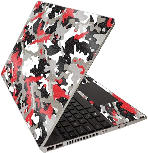 MightySkins Glossy Glitter Skin for HP Pavilion x360 15" (2020) - Conceal Snow | Protective, Durable High-Gloss Glitter Finish | Easy to Apply, Remove, and Change Styles | Made in The USA in Saudi Arabia