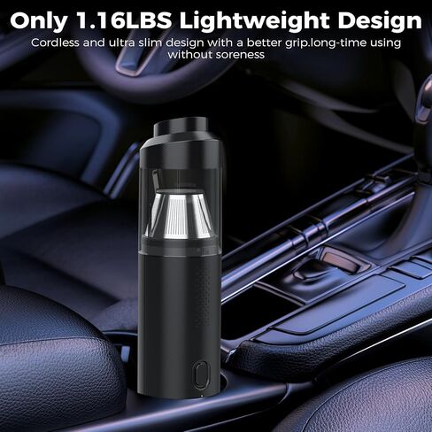 NOLSTEL Car Vacuum Cleaner- 18000PA Strong Suction Portable Handheld Vacuum Cordless with 2-Gear Mode, Brushless Motor, Multi-Nozzles, Mini Car Vacuum Small for Dog Hair, Keyboard in Saudi Arabia