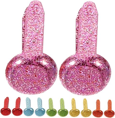 STOBOK 100pcs Colored Two-Legged Nails Decorative Nails Scrapbook Paper Fasteners DIY Brads Decorative Brads in Saudi Arabia