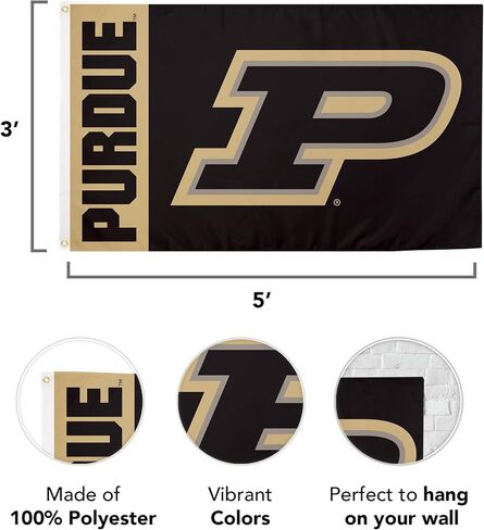 Desert Cactus Purdue University Flag Boilermakers Flags Banners 100% Polyester Indoor Outdoor 3x5 Flag (Style Y) in Saudi Arabia