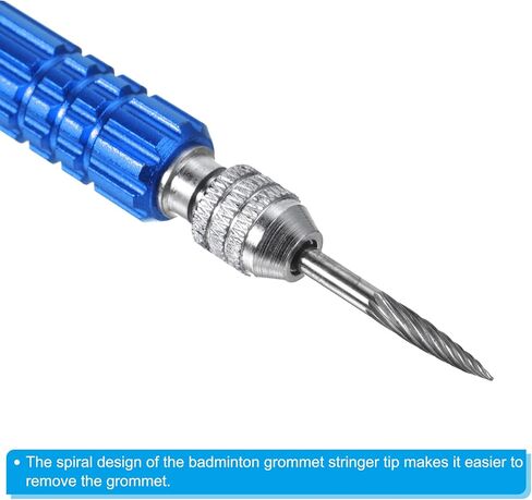 PATIKIL Badminton Grommet Remover, Stainless Steel Racquet Eyelets Nail Cone Badminton Racket Tool Accessory in Saudi Arabia